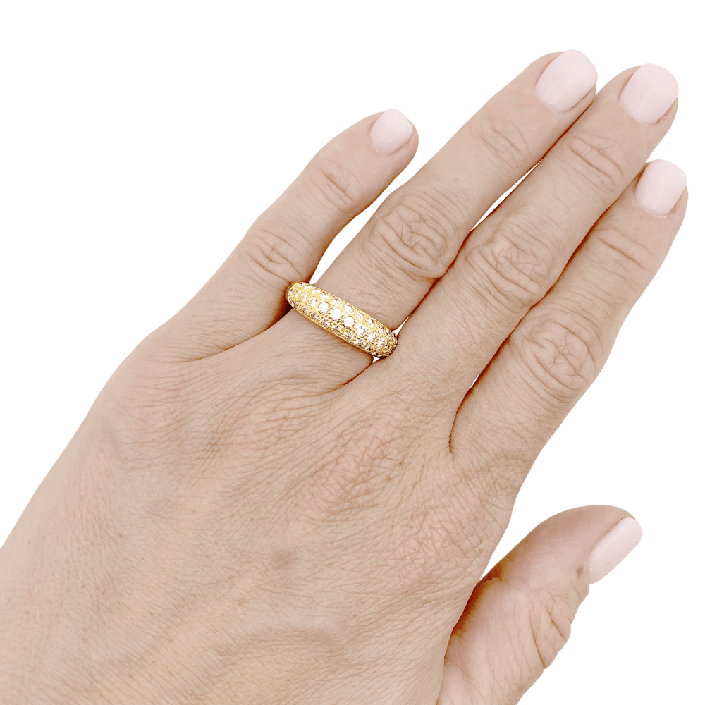 Bague Cartier, "Mimi", or jaune, diamants.
