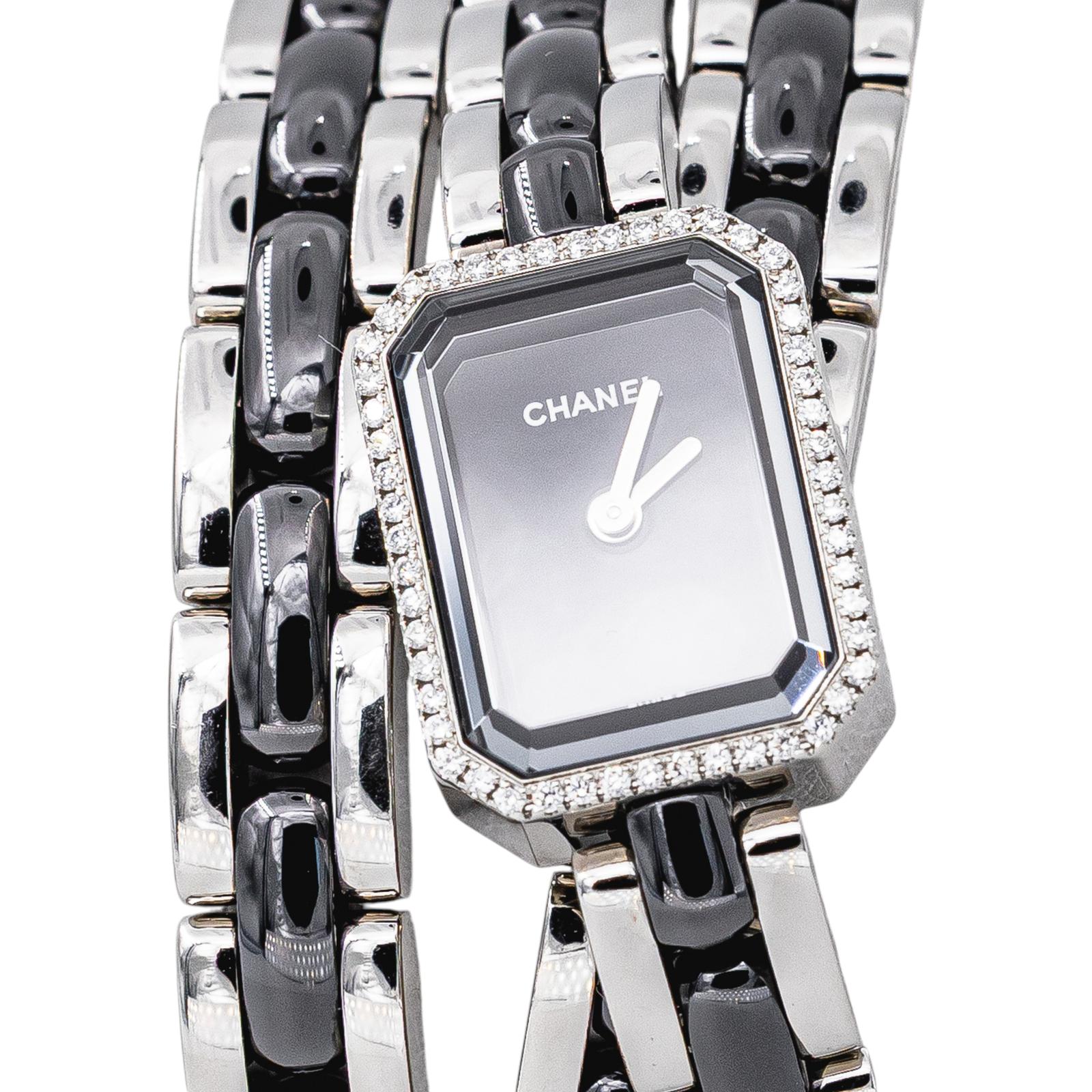 Montre CHANEL Première Céramique en acier, céramique  et diamants