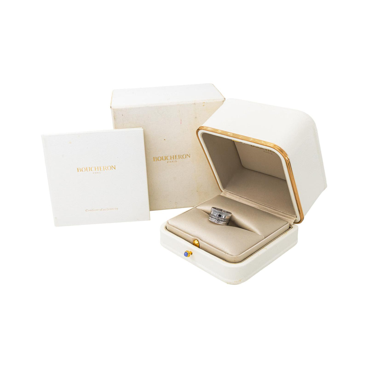 Boucheron Bague Quatre Or blanc