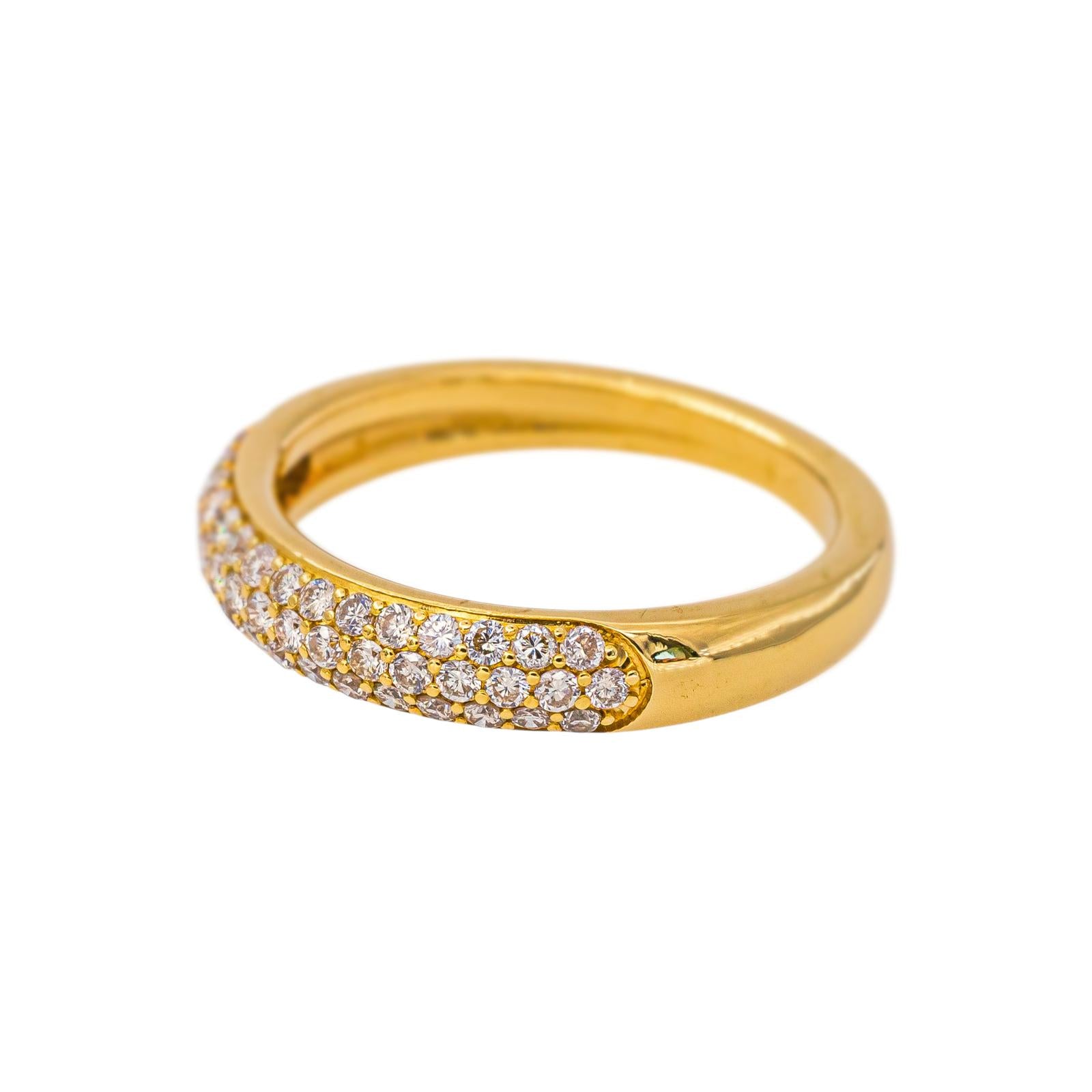 Bague Pavée Or jaune Diamant