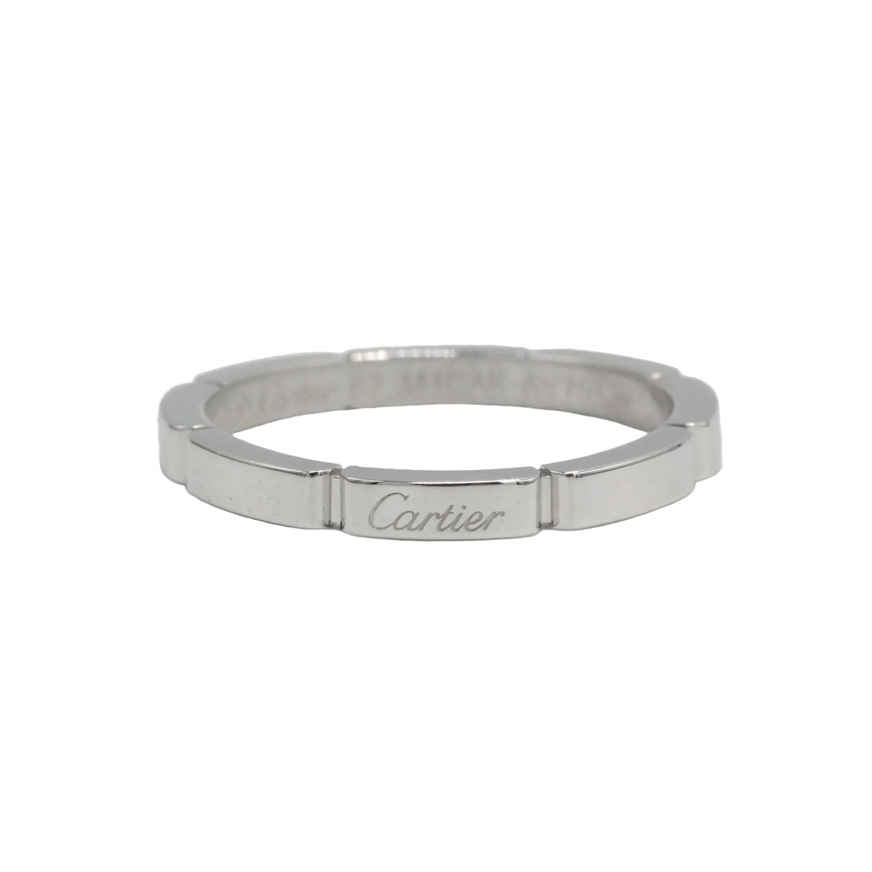Bague Alliance CARTIER Panthère en or blanc