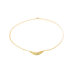 Collier Maille anglaise Or jaune Diamant