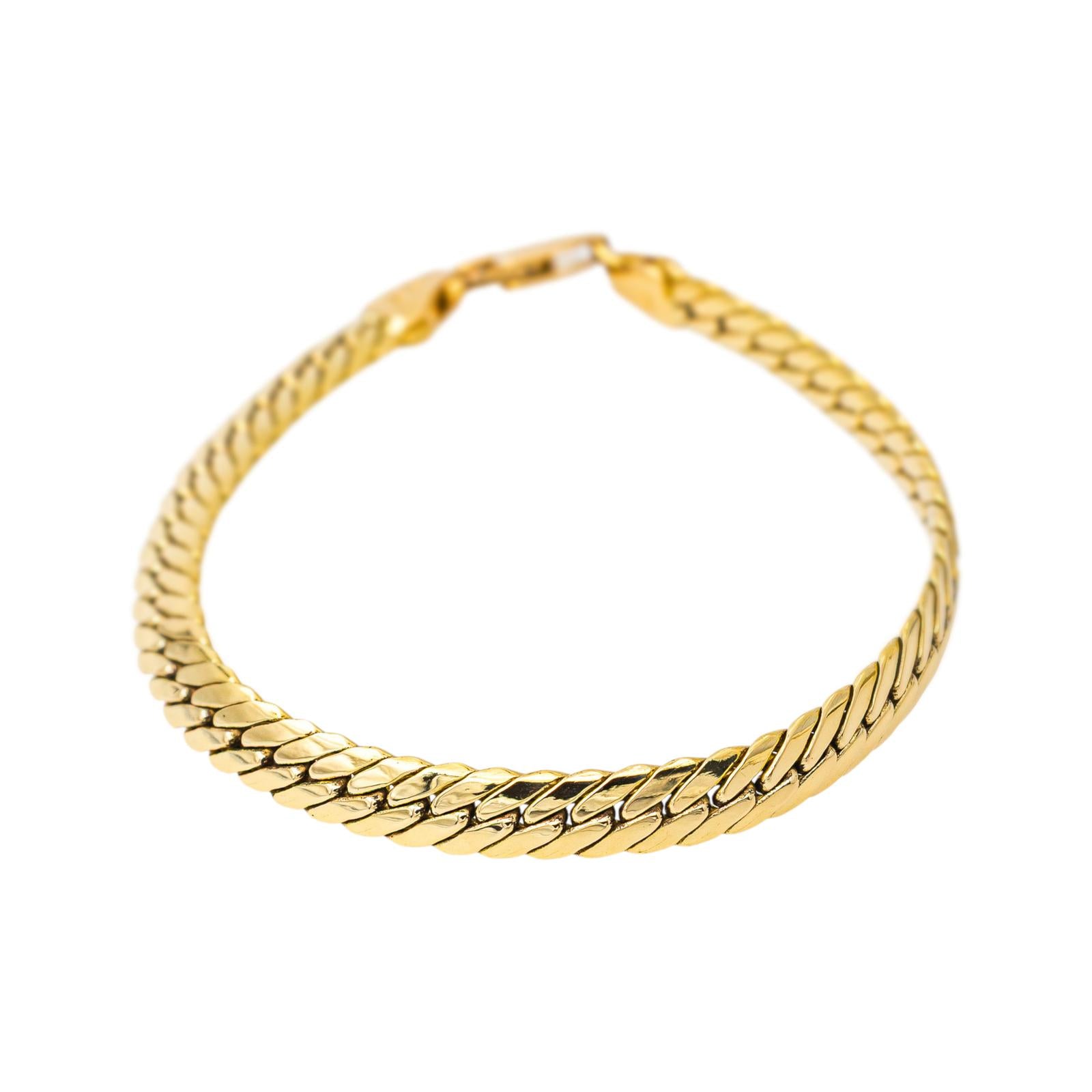 Bracelet Maille Anglaise Or jaune
