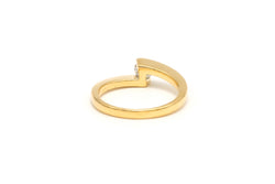 Bague Solitaire en or jaune et diamant