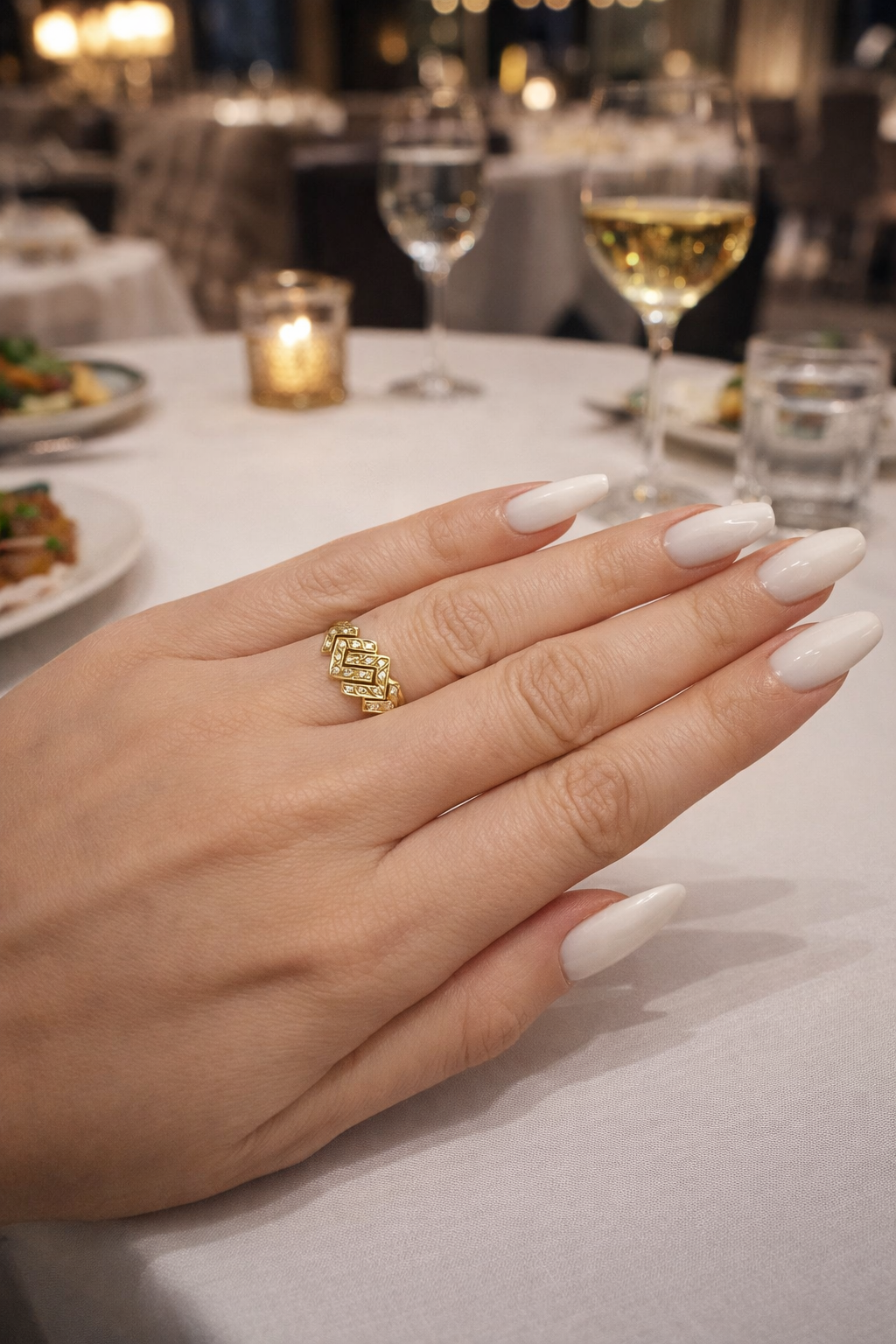Bague en or jaune et diamants