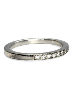 Bague Alliance en or blanc et diamants