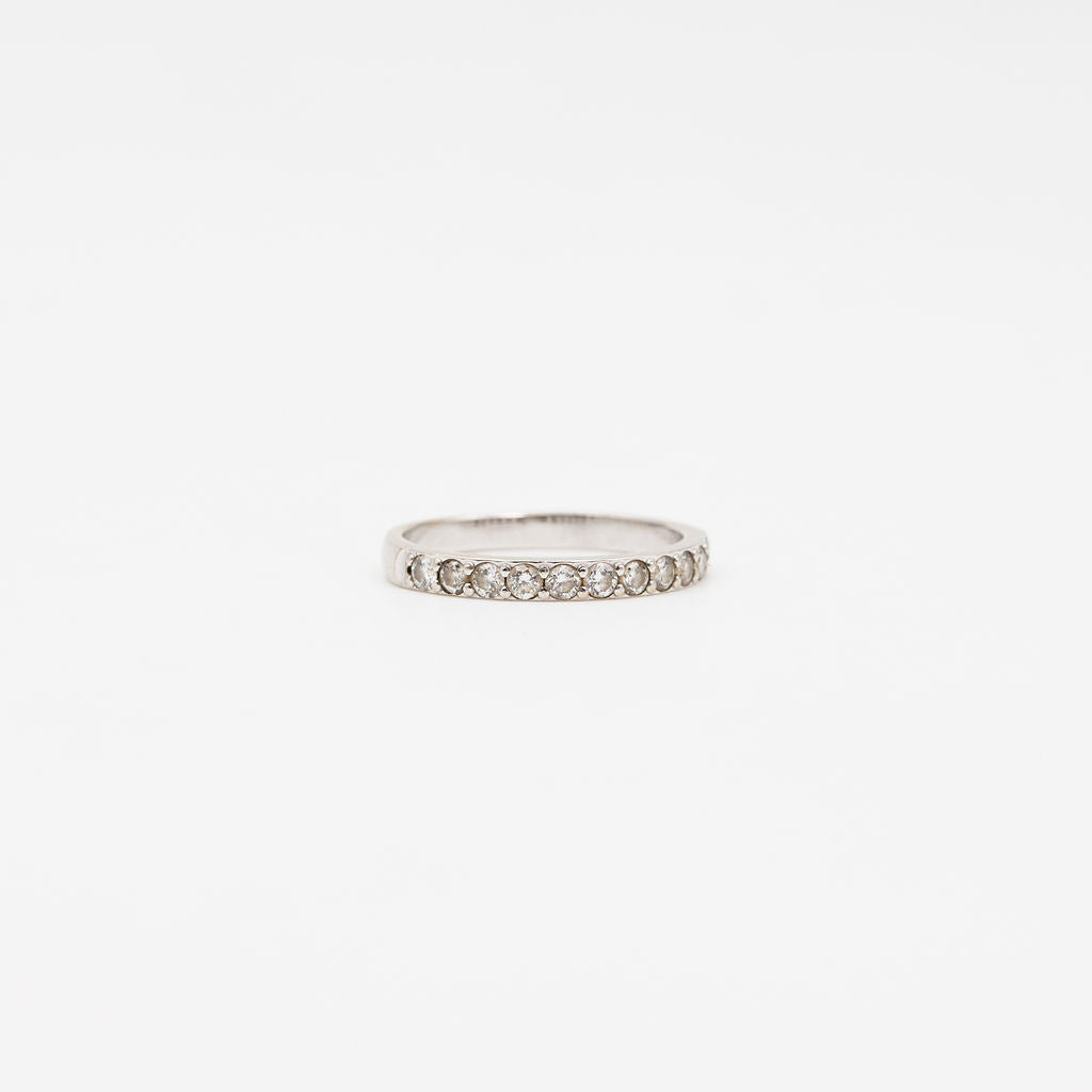 Bague Alliance en or blanc et diamants