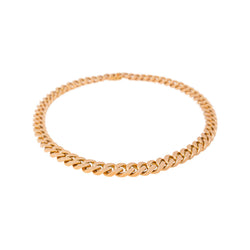 Collier maille Gourmette Or rose