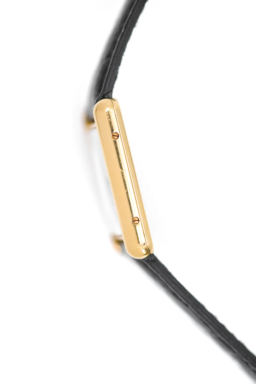 Montre CARTIER "Tank Must Trinity" en vermeil et cuir