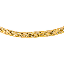 Collier Maille palmier Or jaune