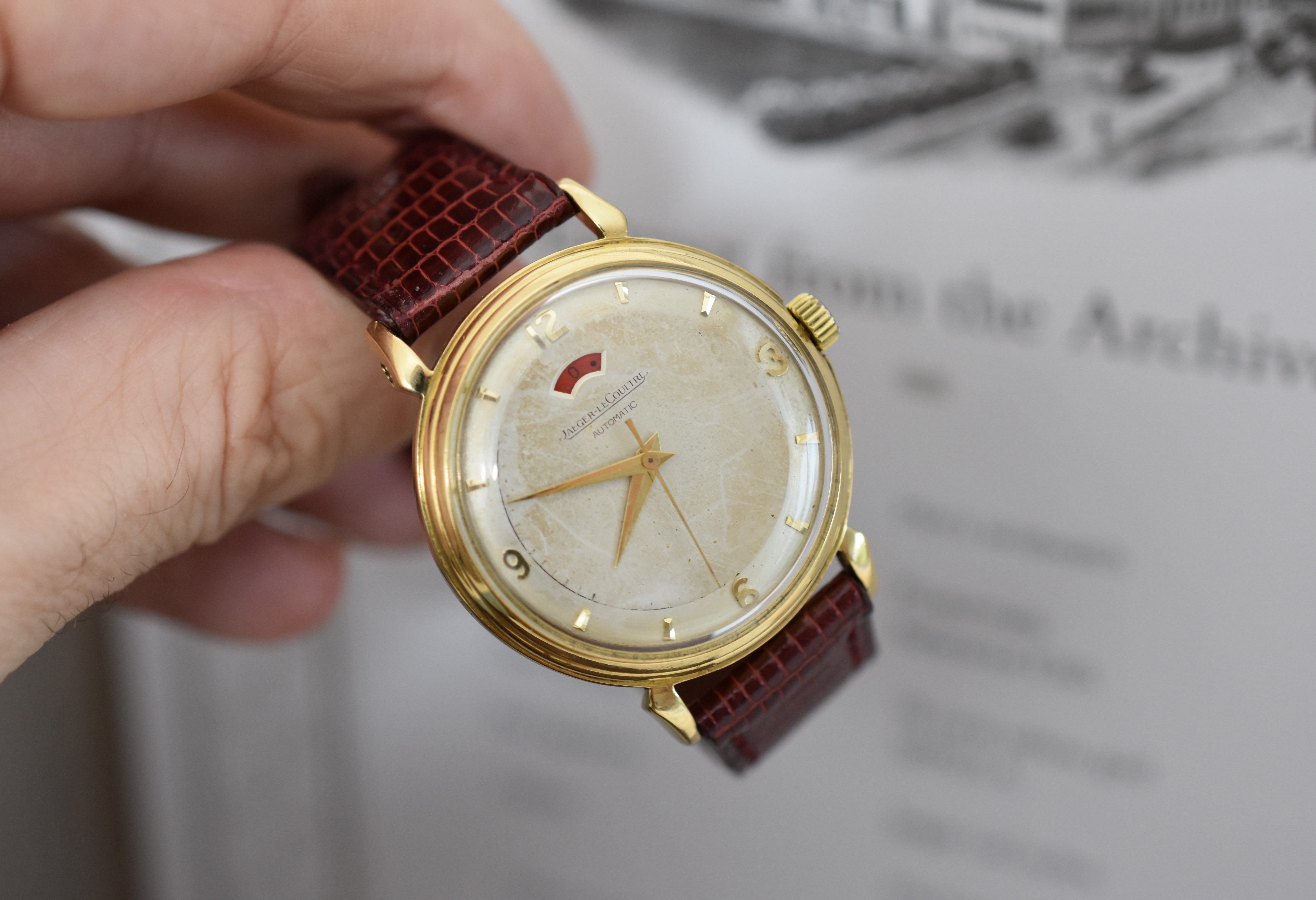 Jaeger-LeCoultre Power Reserve "40 heures", calibre 481 Bumper, or jaune 18 carats, 1953