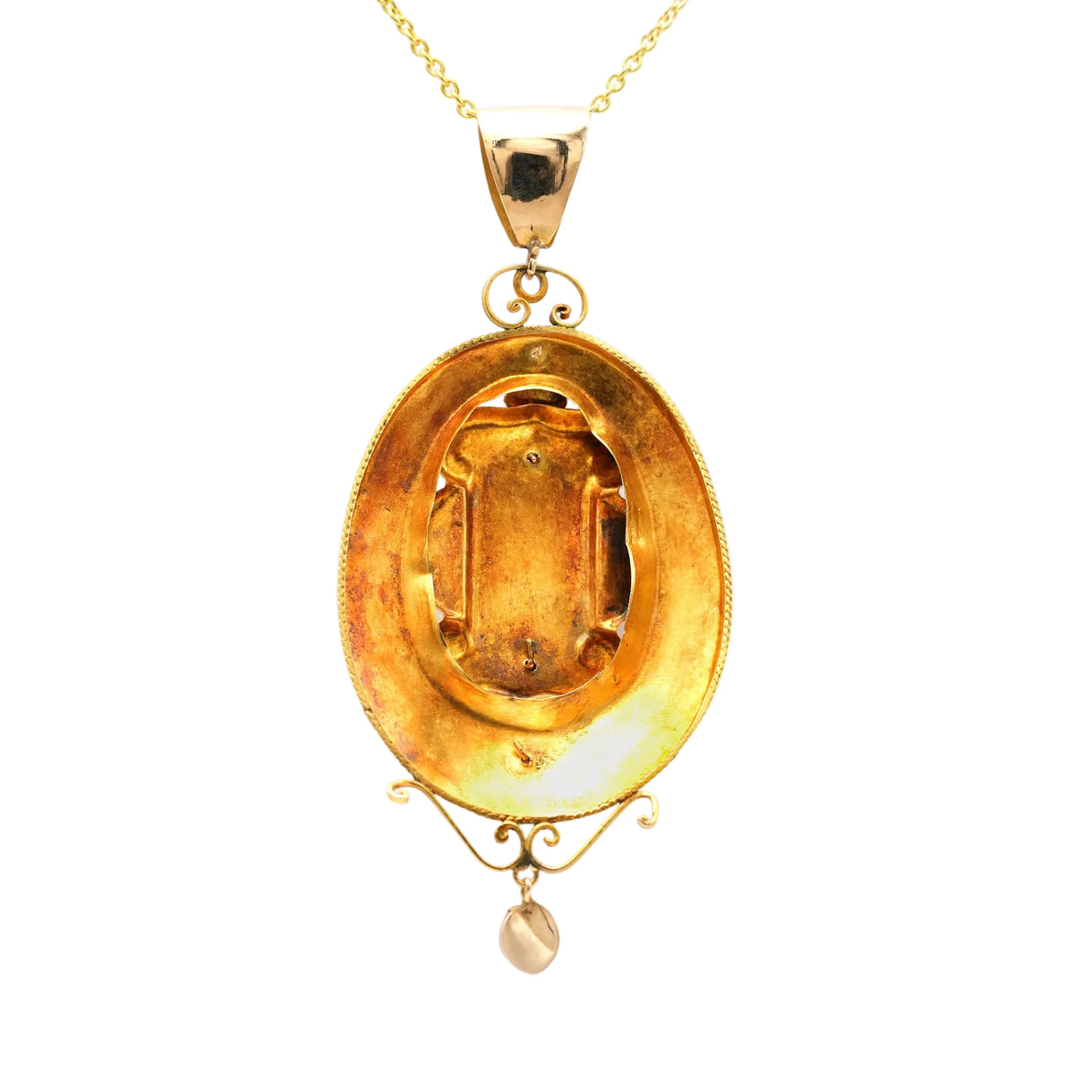 Pendentif en or jaune et perles
