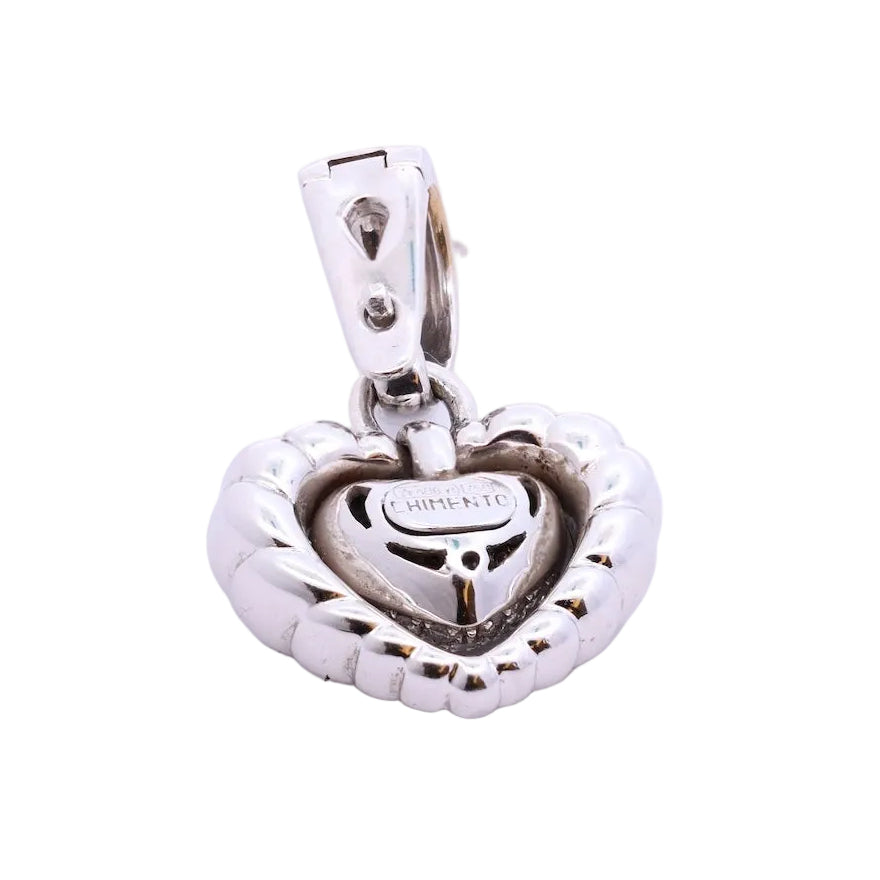 Pendentif en or blanc et diamants