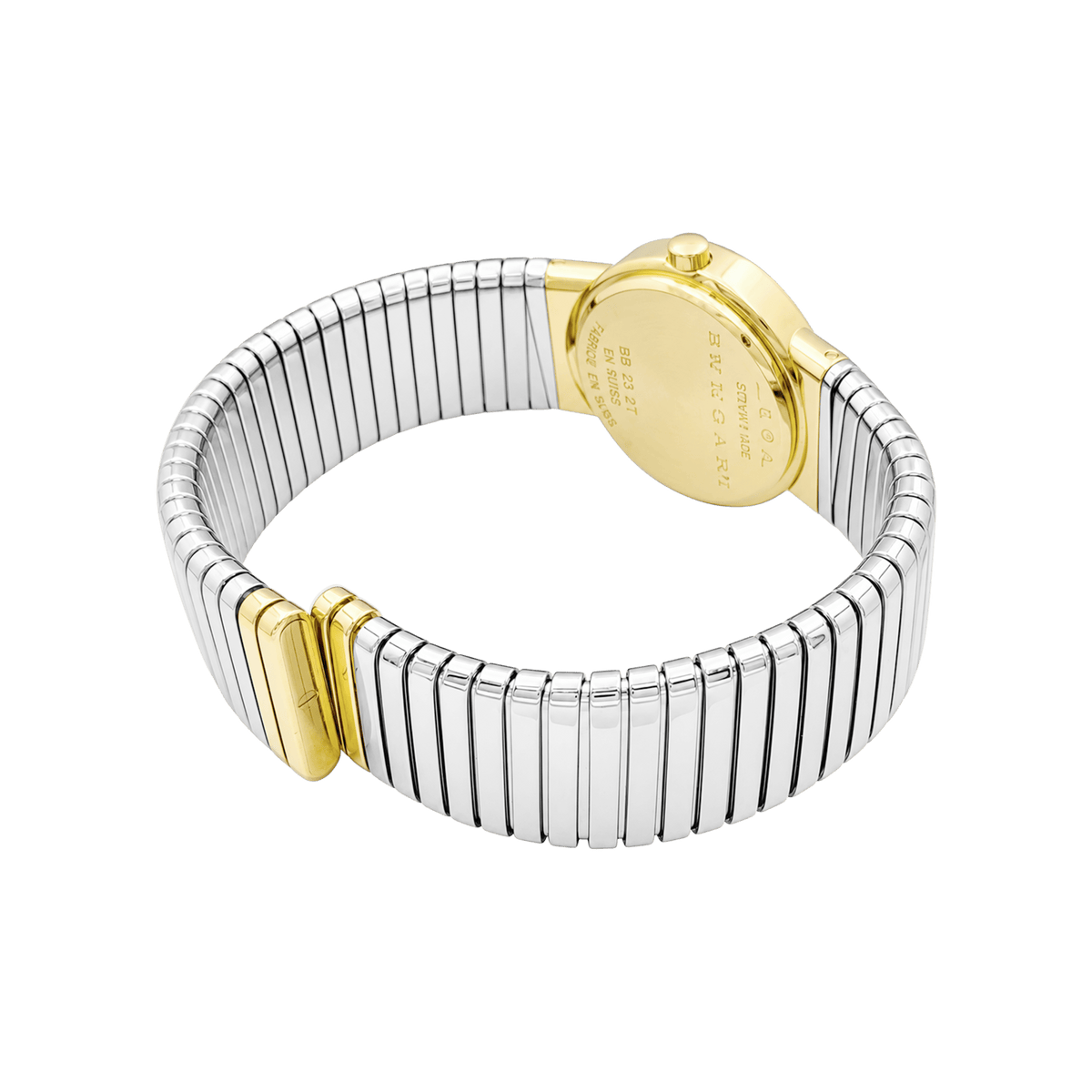 Montre BULGARI BB 26 en or jaune et acier