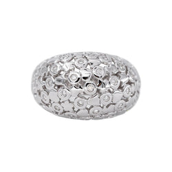 Bague Dôme Or blanc Diamant