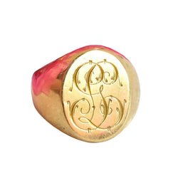 Bague Chevalière en or jaune