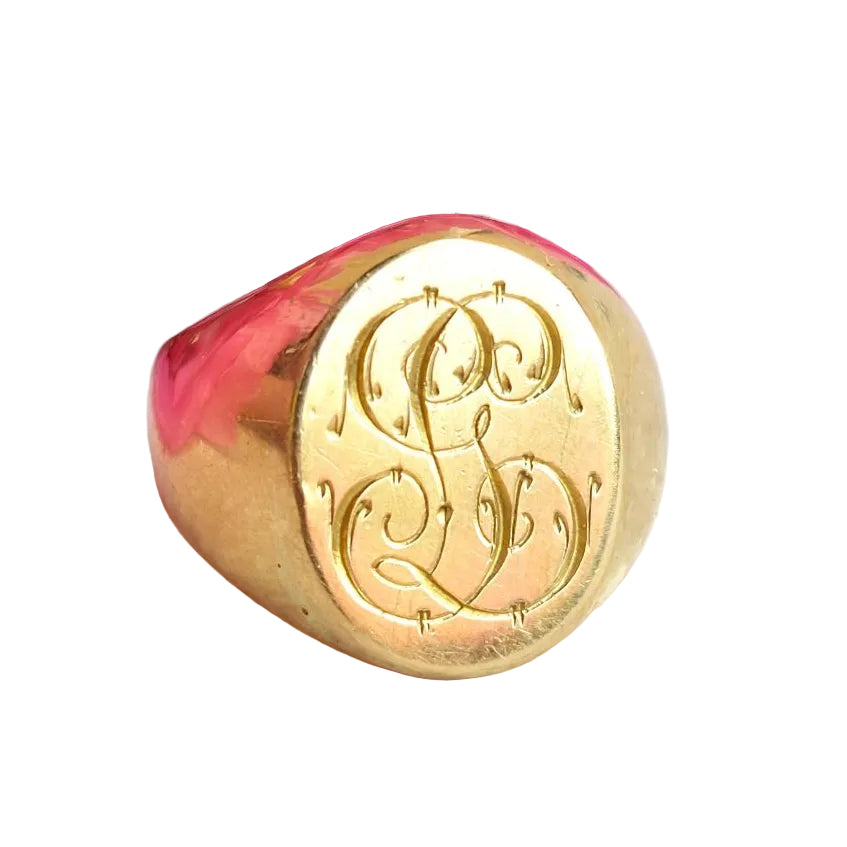 Bague Chevalière en or jaune