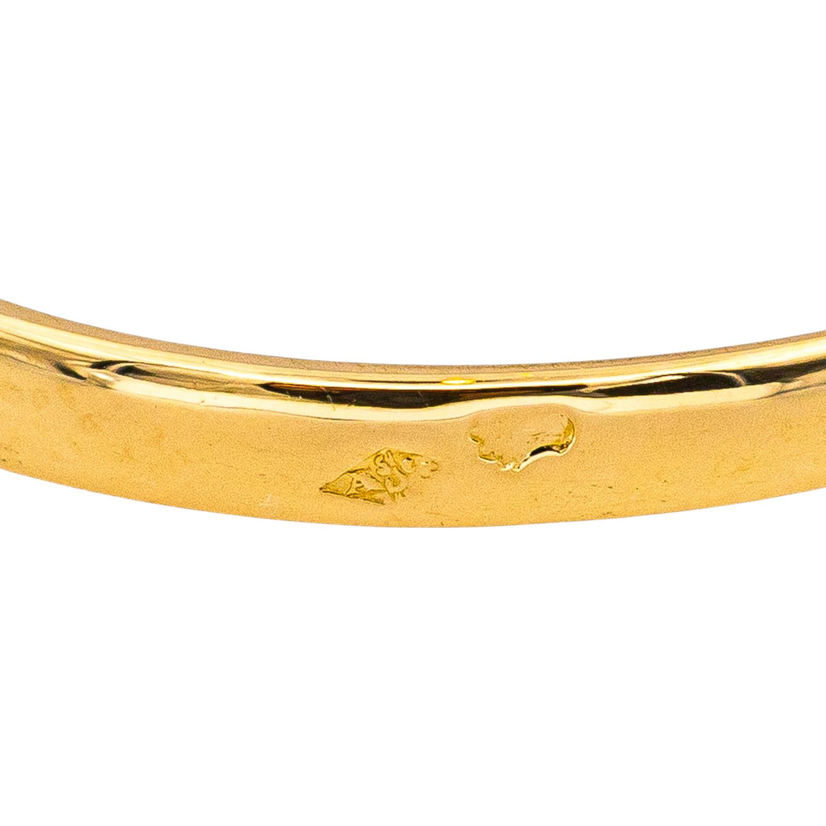 Bague Demi-alliance  Or jaune Diamant