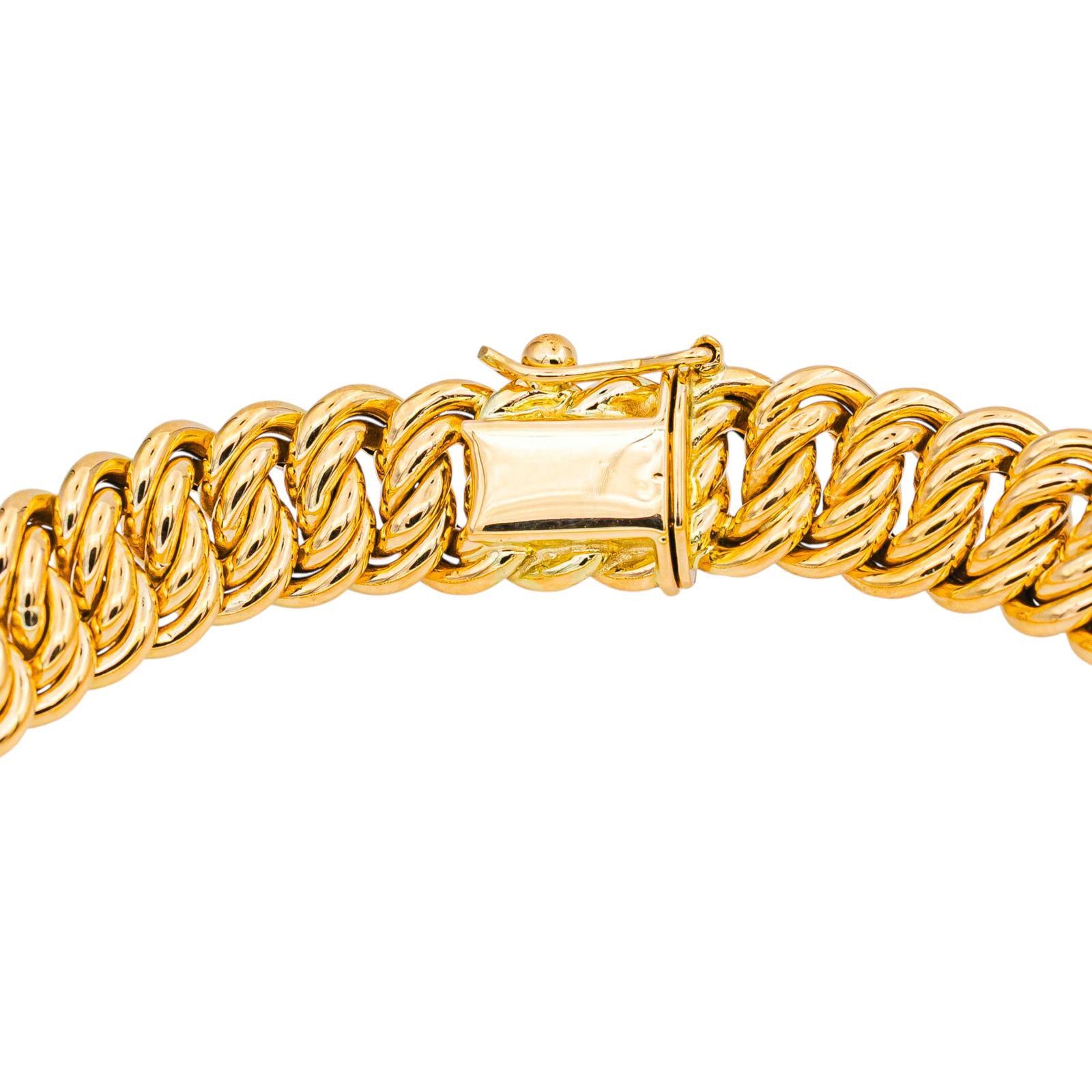 Bracelet Maille américaine Or jaune