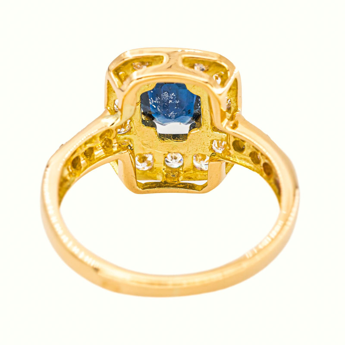 Bague Or jaune Saphir