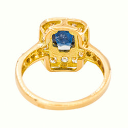 Bague Or jaune Saphir