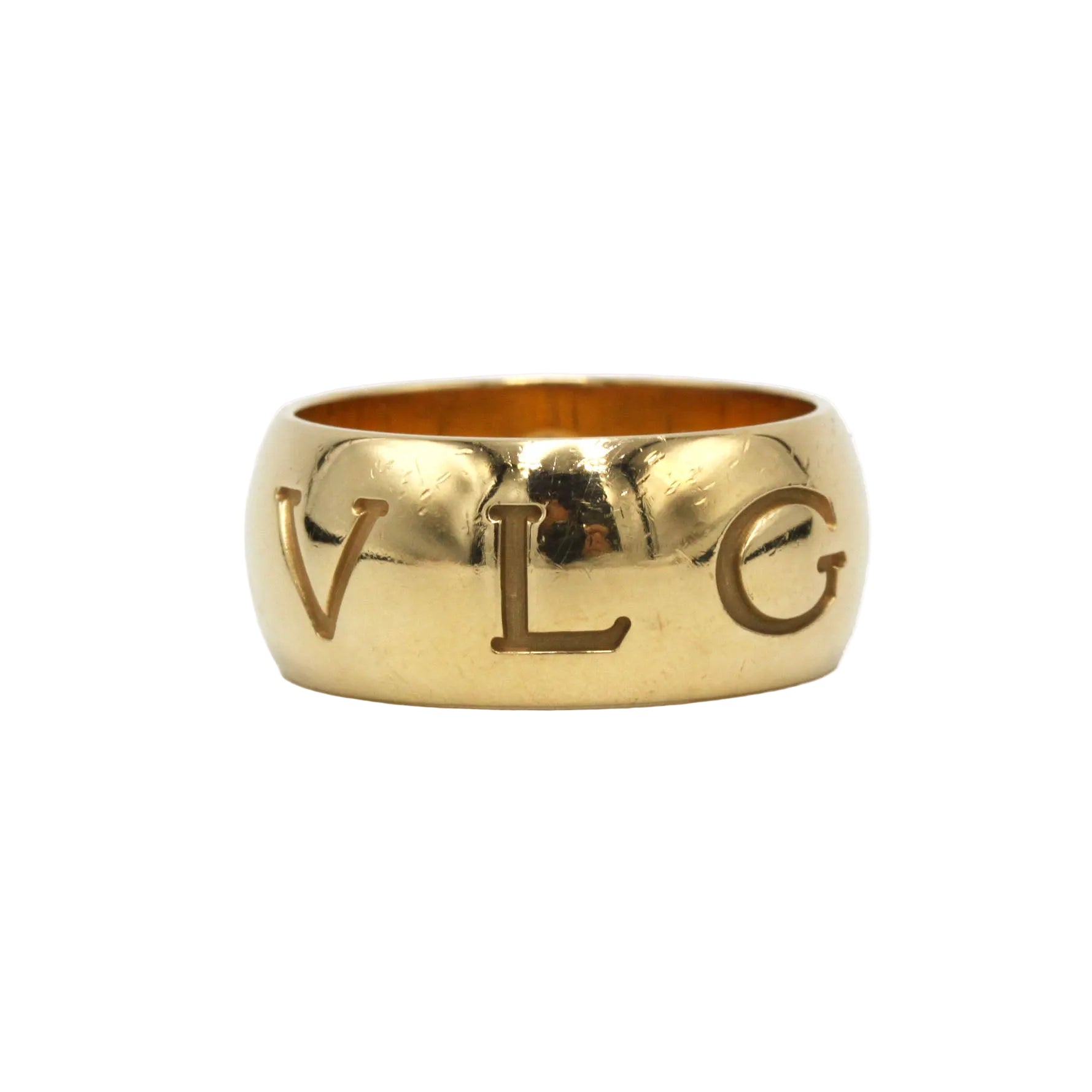 Bague Bandeau BULGARI "Monologo" en or jaune