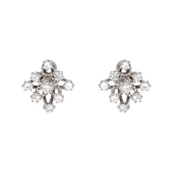 Boucles d'oreilles Clips Or blanc Diamant