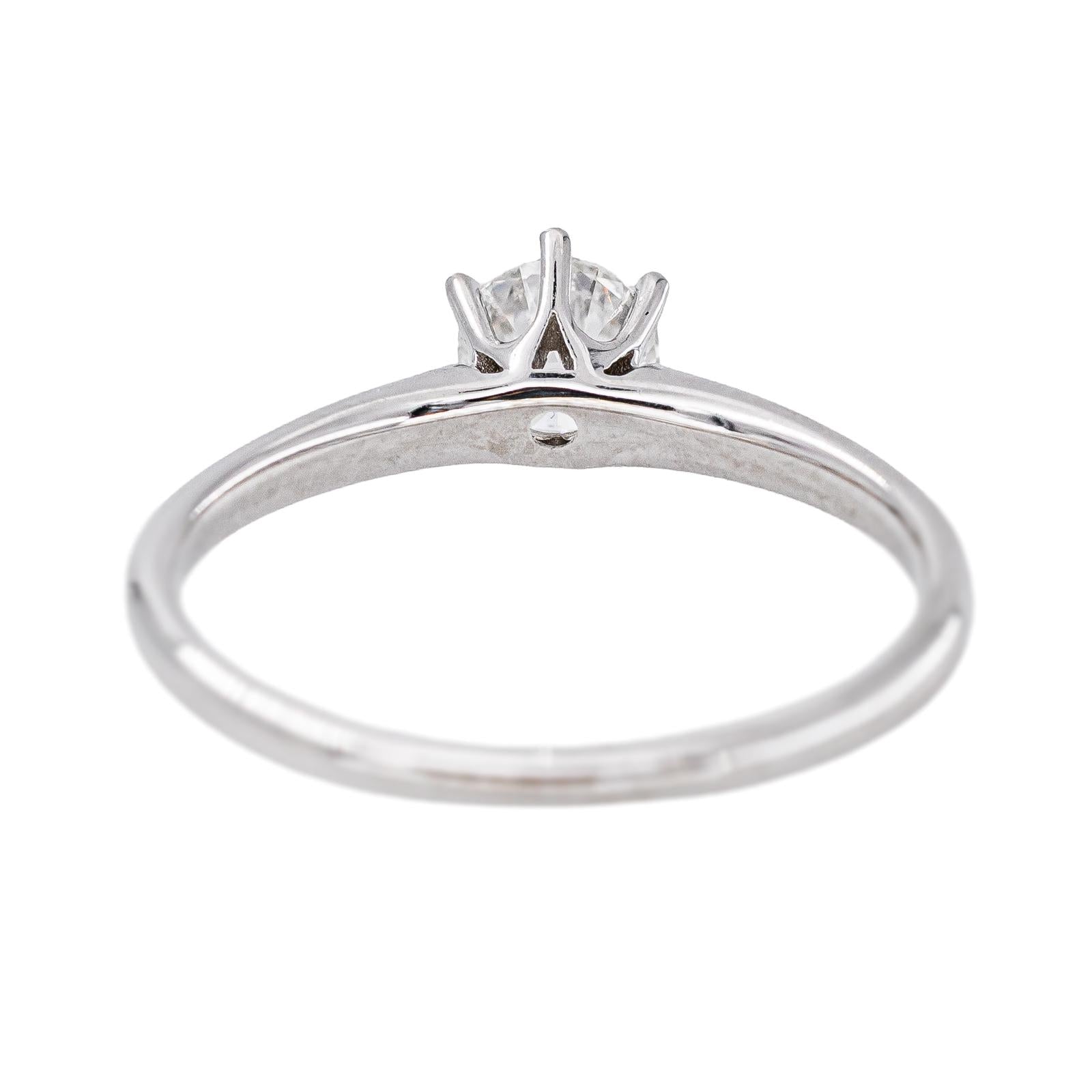 Bague Solitaire Or blanc Diamant
