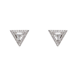 Messika Boucles d'oreilles Puces Théa Or blanc Diamant