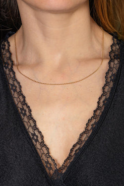 Collier Maille forçat Or jaune