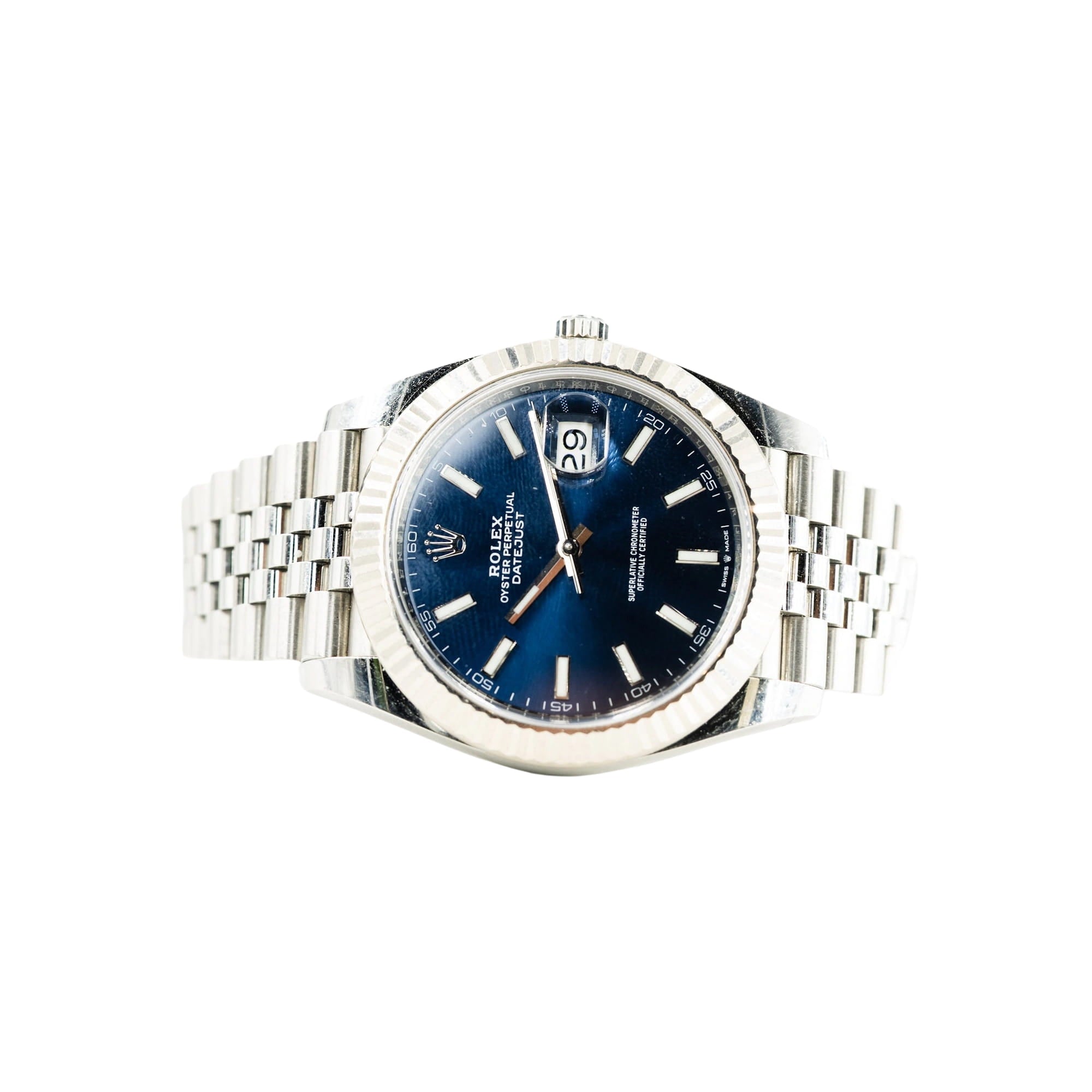 Montre ROLEX "Datejust 41" en acier et or blanc