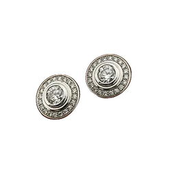 Boucles d'oreilles Puces CARTIER en or blanc et diamants