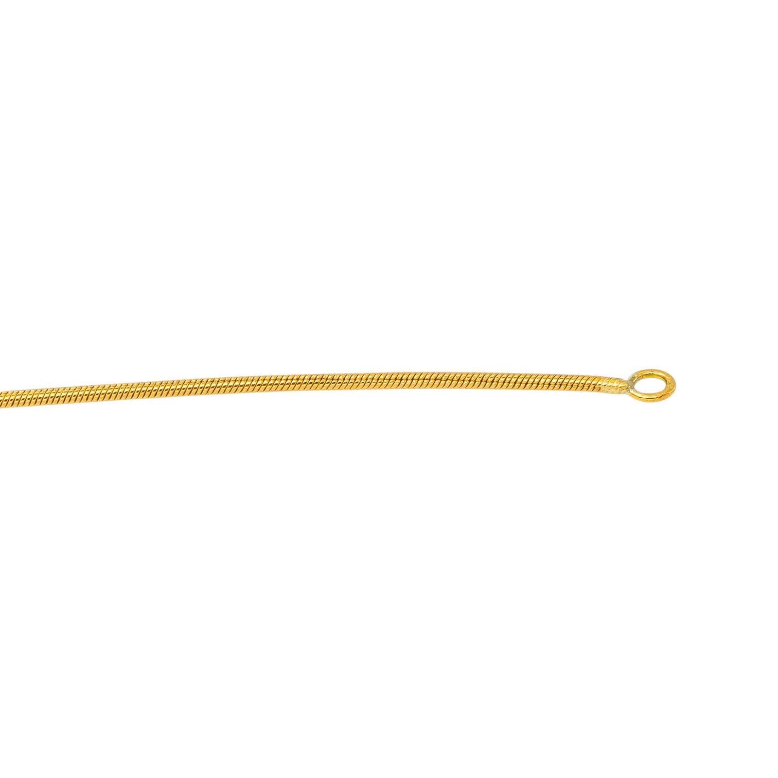 Collier Maille serpentine Or jaune