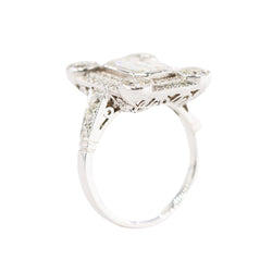 Bague Entourage en or blanc et diamants