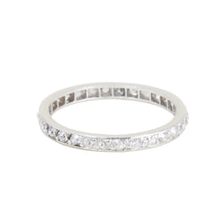 Bague Alliance en platine et diamants