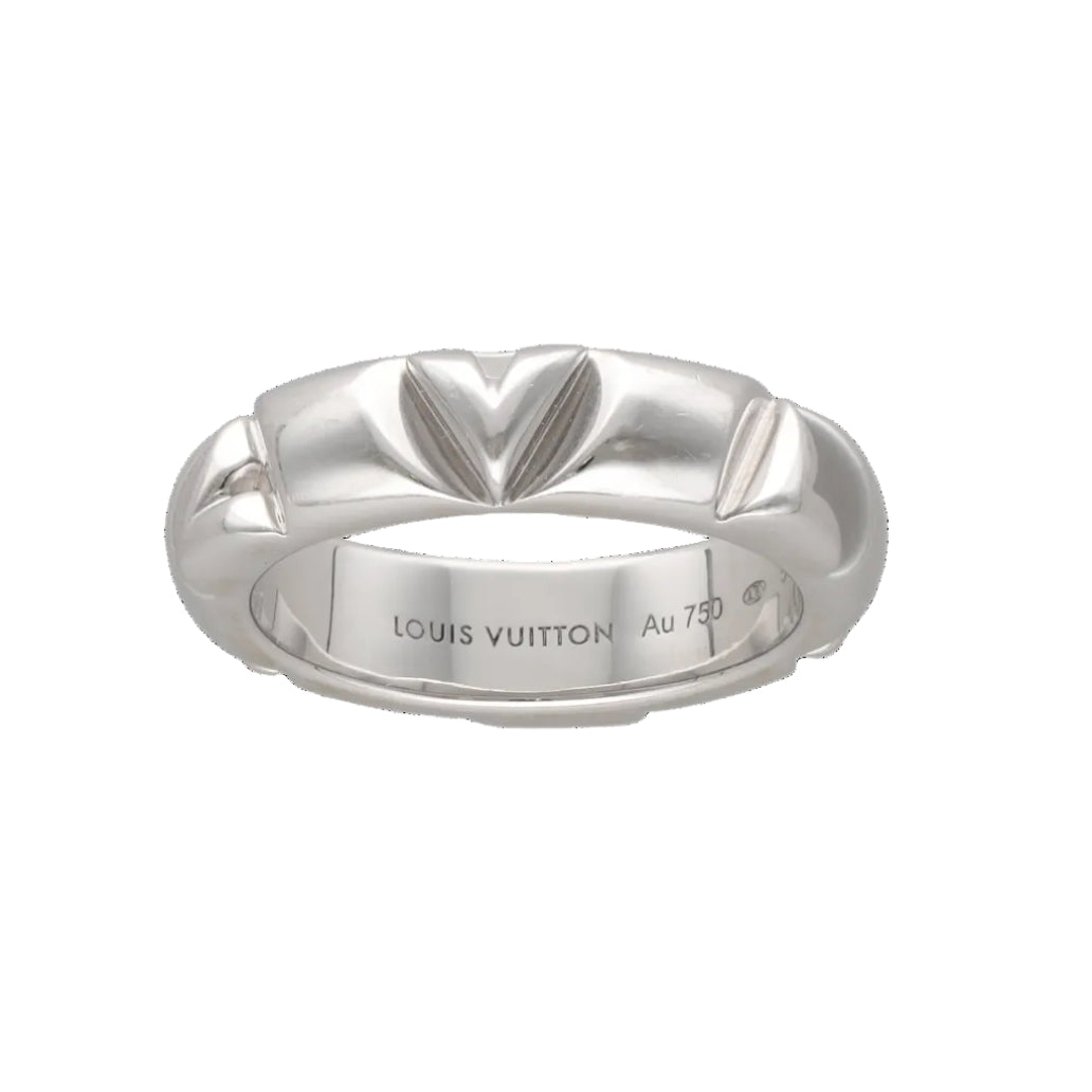 Bague Alliance LOUIS VUITTON "Volt" en or blanc