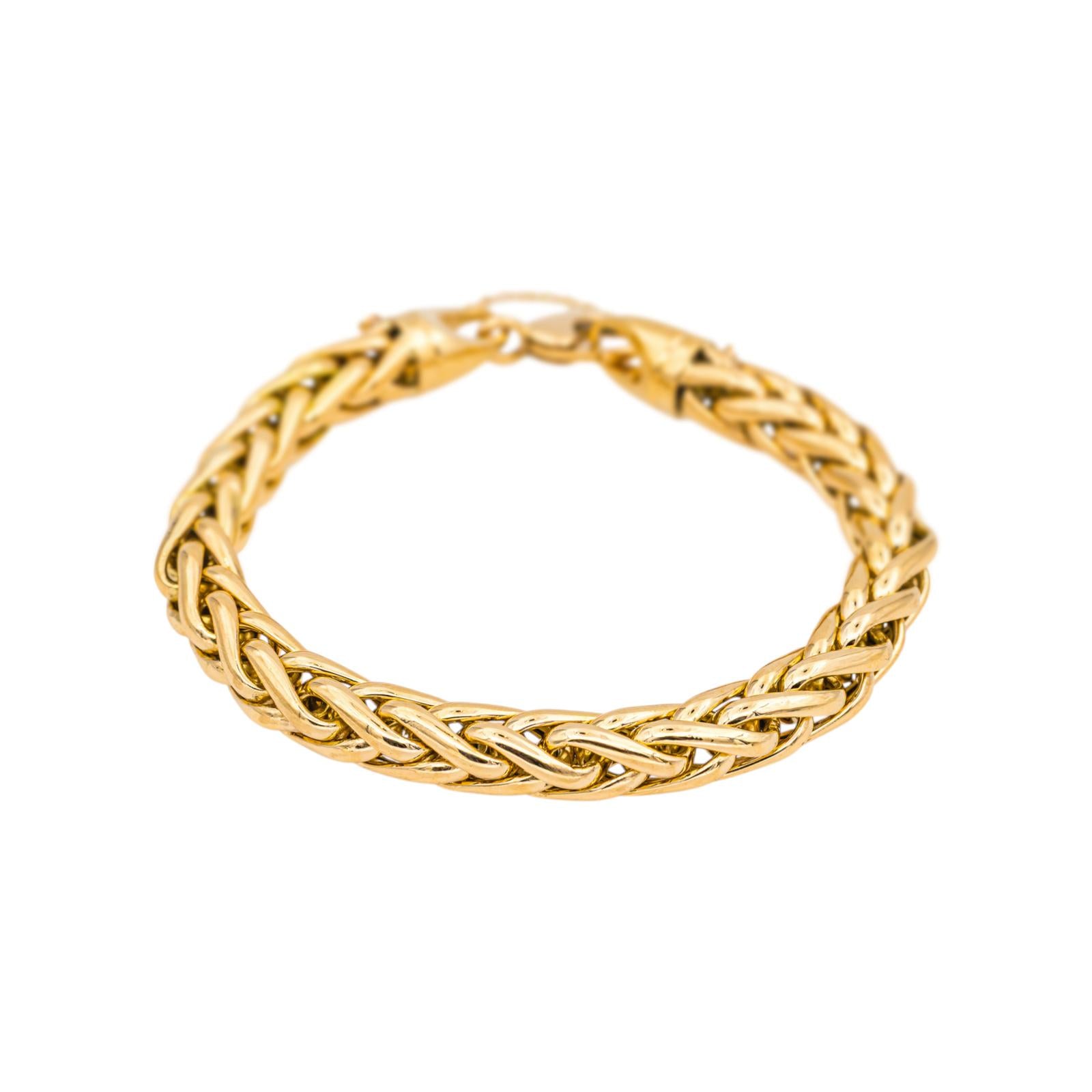 Bracelet Maille palmier Or jaune