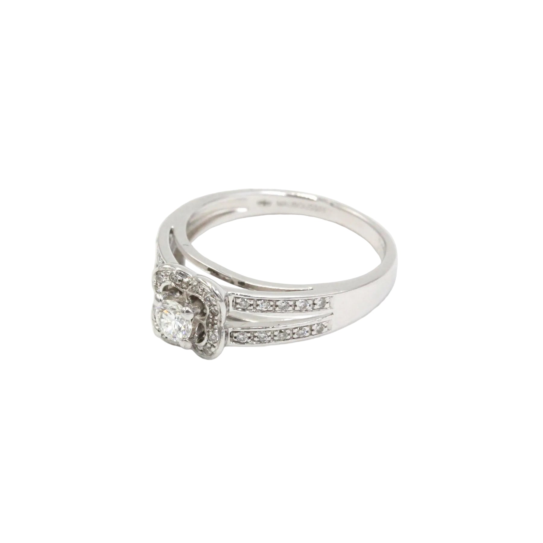 Bague Solitaire MAUBOUSSIN Chance of Love n°2 en or blanc et diamants