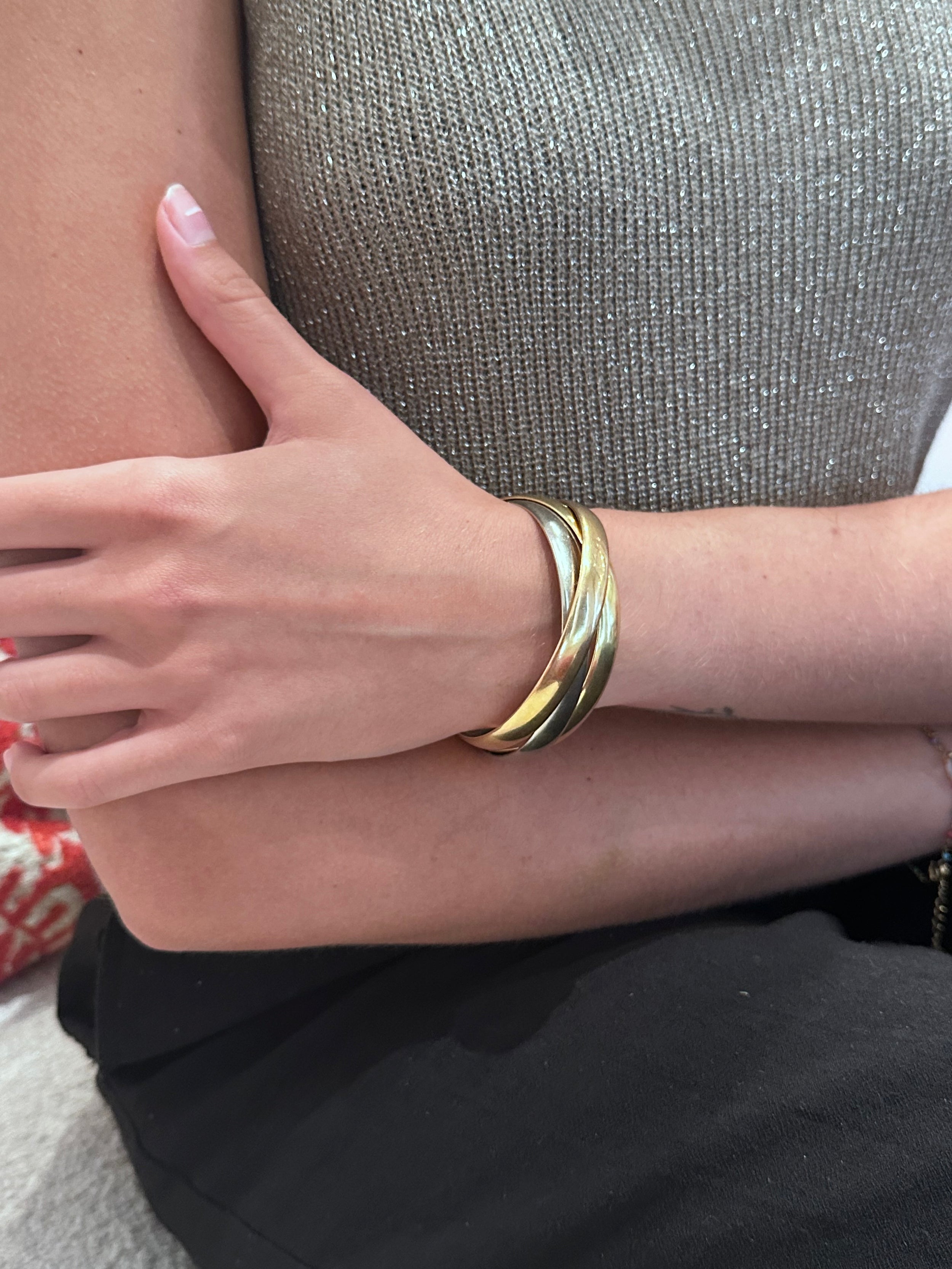 Bracelet Jonc en or jaune, or blanc et or rose
