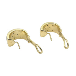 Boucles d'oreilles Clips LEO PIZZO en or jaune, émail et diamants
