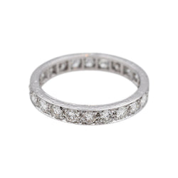 Bague Alliance américaine Or blanc Diamant