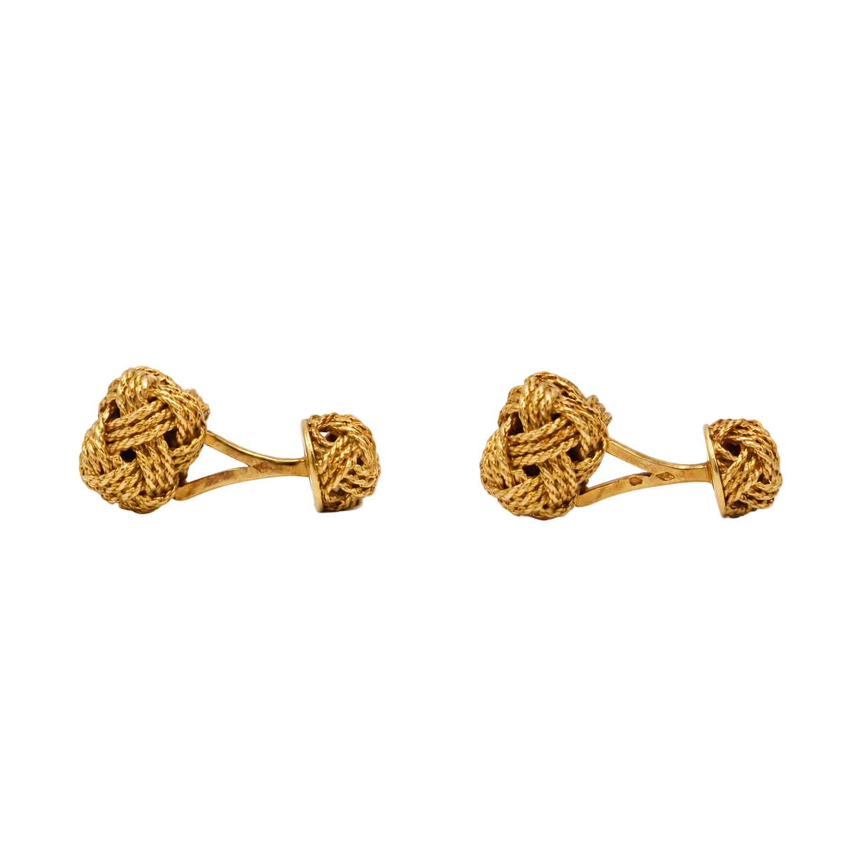 Boutons de manchette HERMÈS en or jaune