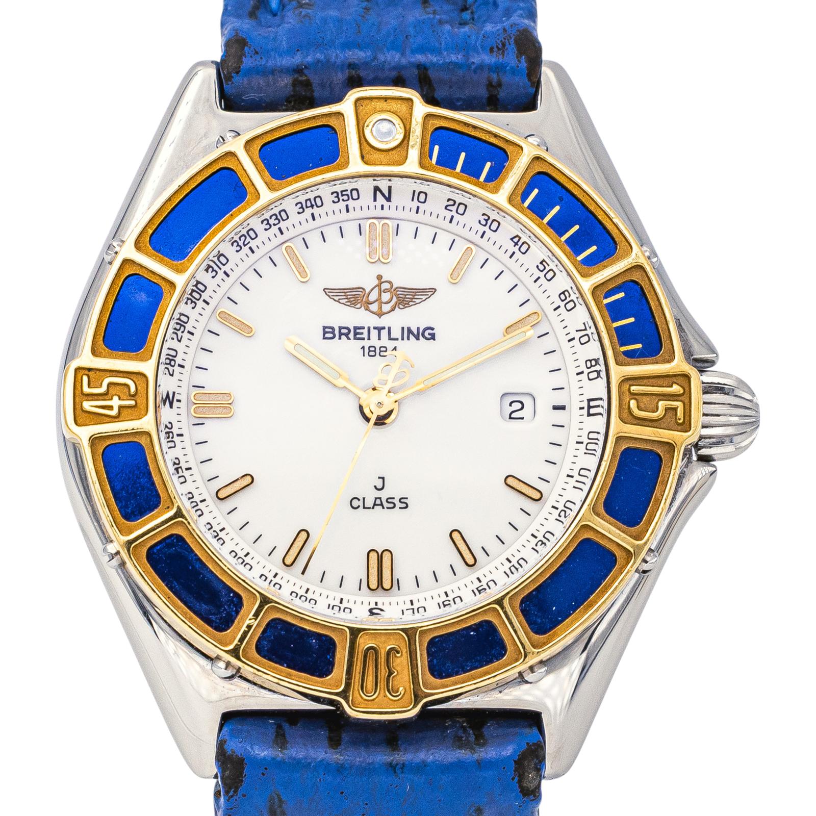 Montre BREITLING J-Class en acier et cuir