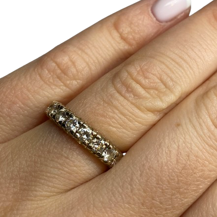 Bague Alliance en or blanc et diamants