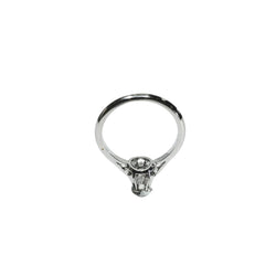 Bague Solitaire en or blanc et diamant