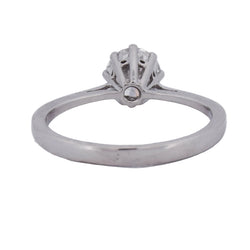 Bague Solitaire en or blanc et diamant