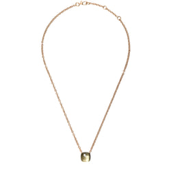 Collier Pendentif POMELLATO Knot en or blanc, or rose et prasiolite