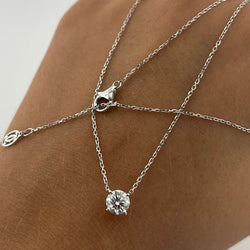 Collier Pendentif CARTIER en or blanc et diamant
