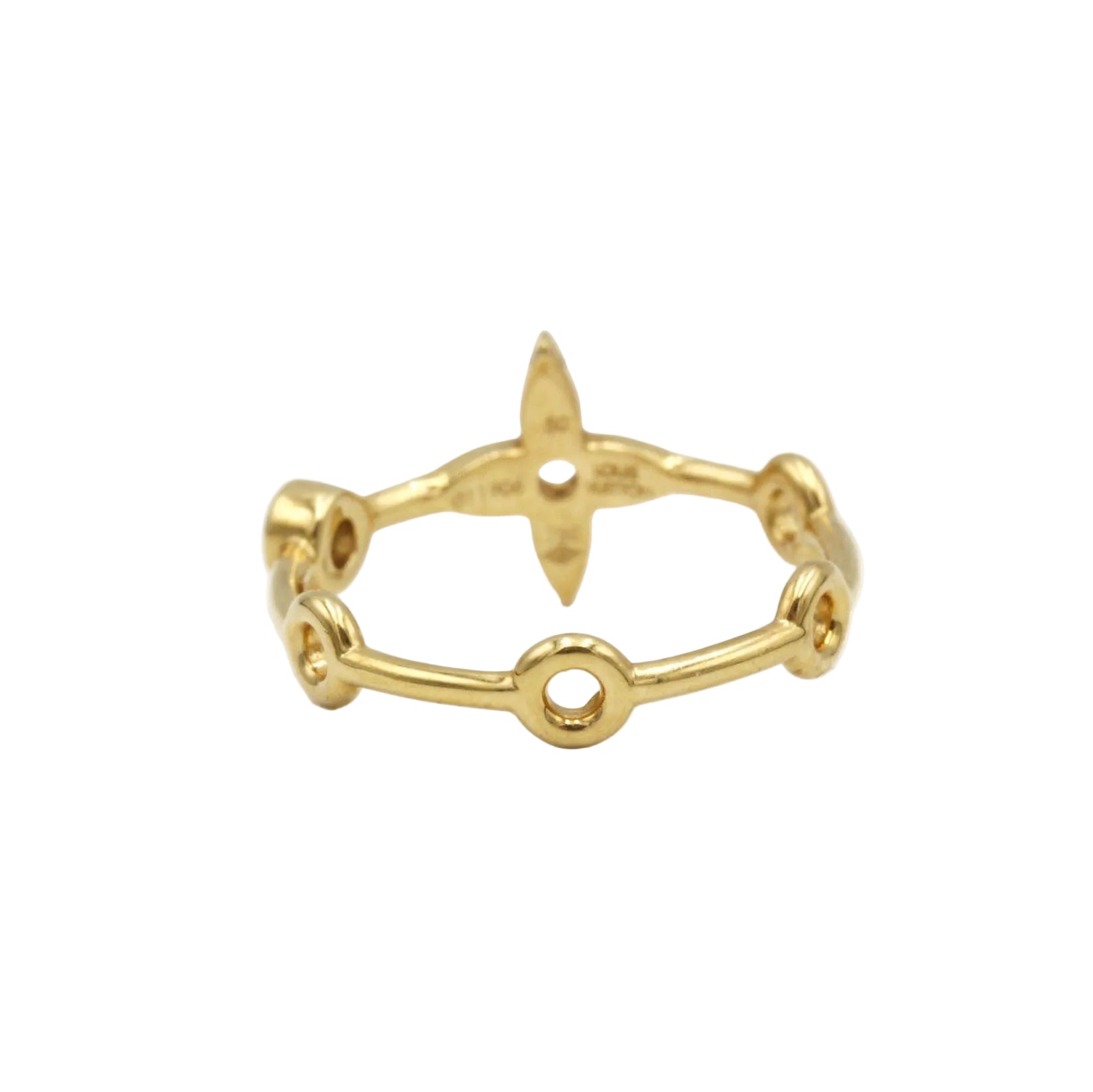 Bague LOUIS VUITTON Berg Skin en or jaune et diamant