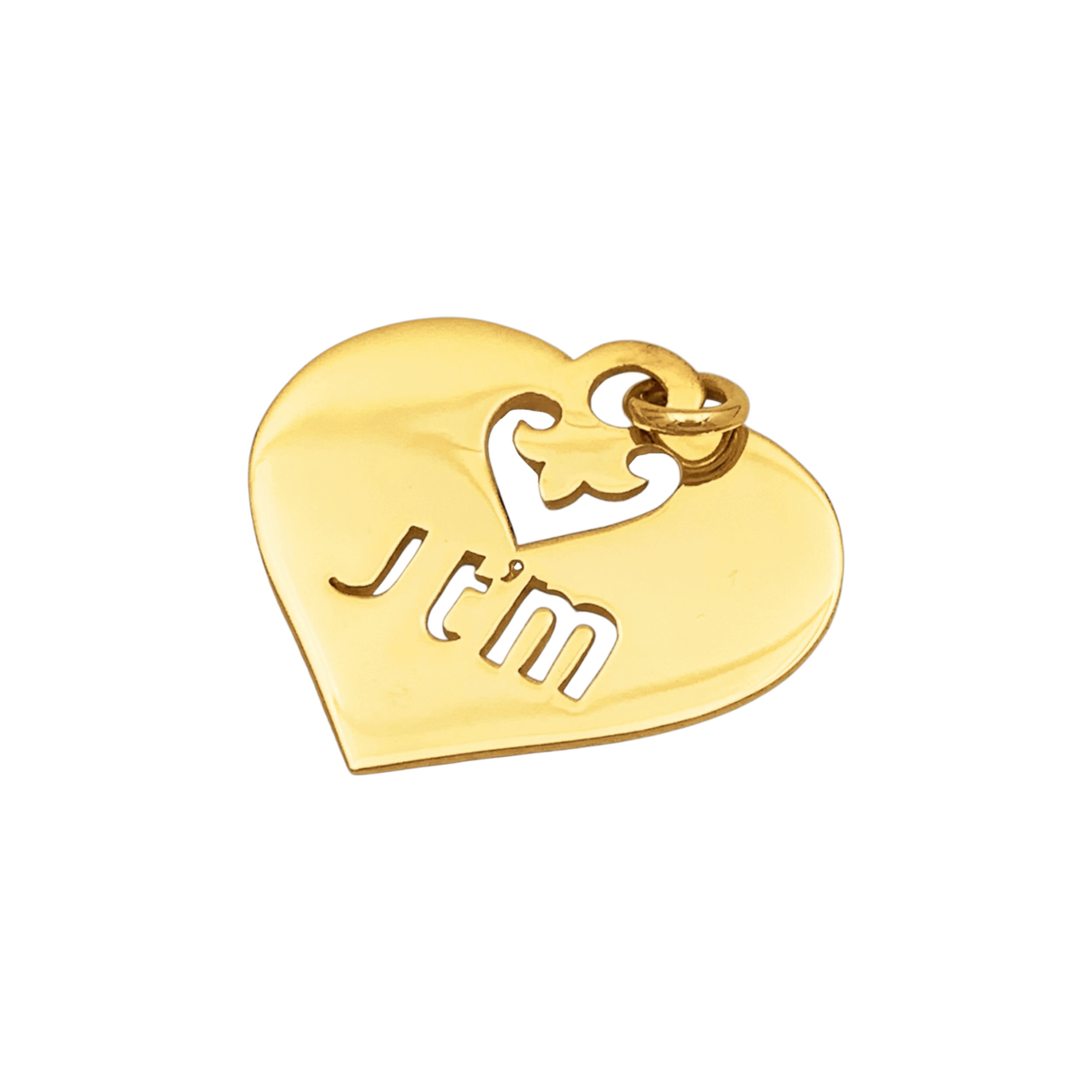 Pendentif O.J.Perrin, "Coeur Légendes", en or jaune.